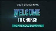Black Modern & Minimal Welcome To Church We're Glad You Came  Youtube Thumbnail template