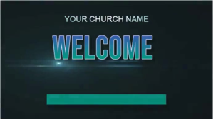 Black Modern & Minimal Welcome To Church We're Glad You Came  Youtube Thumbnail YouTube-miniature template