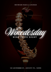 Sort Wine Tasting Event A4 Template