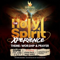 Noir Worship and Prayer Event Iphosti le-Instagram Template