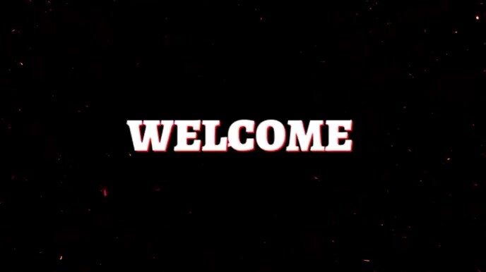 Black Modern & Minimal Youtube Channel Intro Video  Digital Display (16:9) template