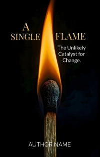 Black Modern & Minimal Book Cover Wattpad Cover template