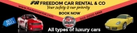 Black Modern & Minimal Car Rental B Banner 2' × 8' template