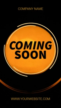 Black Modern & Minimal Coming Soon Instagram Story template