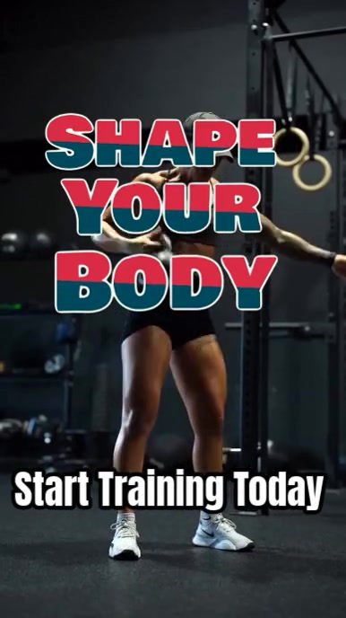 Black Modern & Minimal Fitness And Wellness Classes Instagram Reel template