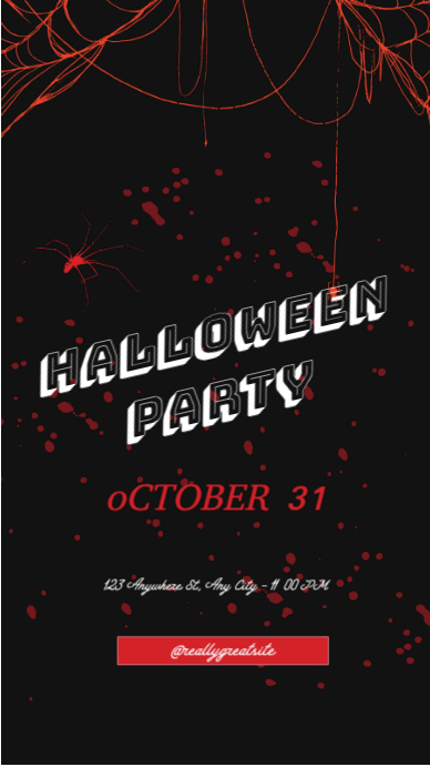 Plantilla de Black Modern & Minimal Halloween Party Instagram Story ...