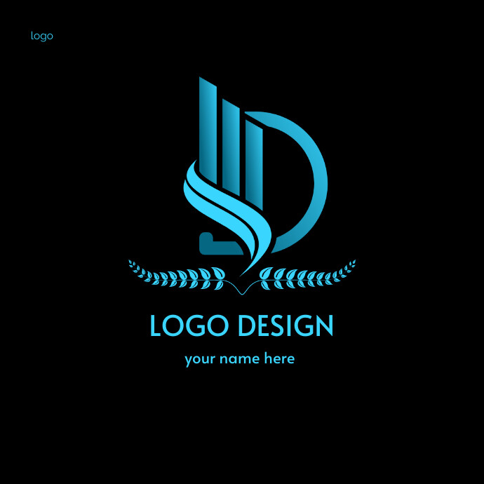 Black Modern & Minimal Logo Design  Logo template