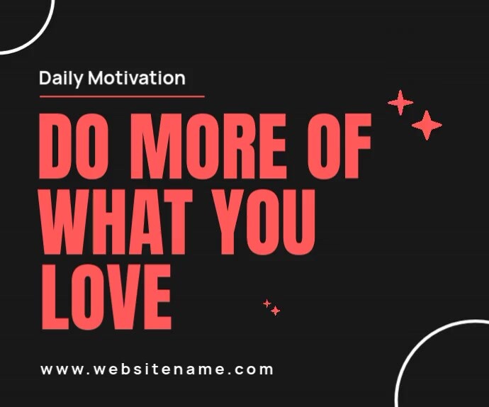 Black Modern & Minimal Motivational Quotes Medium Rectangle Średni prostokąt template