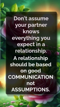 Black Modern & Minimal Relationship Quotes Digital Display (9:16) template