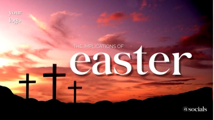 Black Modern & Minimal The Implications Of Easter Presentation (16:9) template