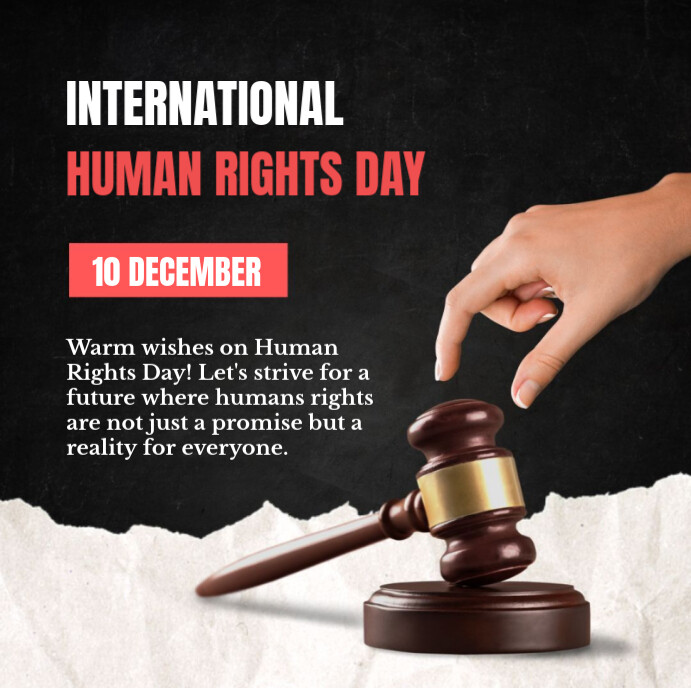 Black Modern Human Rights Day Instagram Post-Vorlage | PosterMyWall