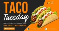 Black Modern Taco Tuesday Facebook Shared Ima template