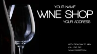 Black Moderno E Minimale Address Label Wine Shop Presentazione (16:9) template