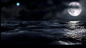 Black Moon Horizon Relaxing Video 数字显示屏 (16:9) template