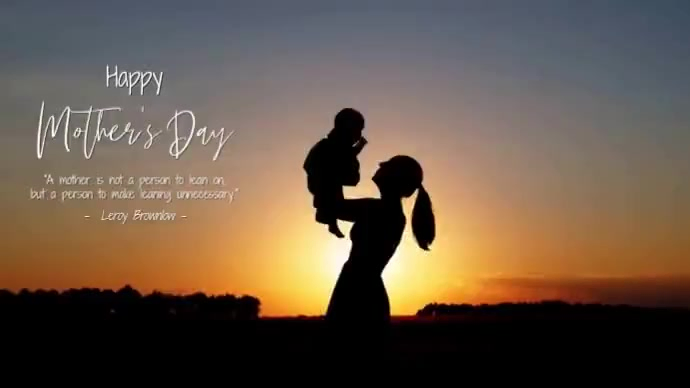 Black mother's day digital display video Template | PosterMyWall