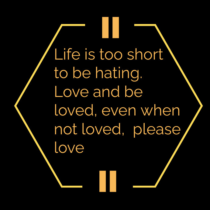Black  Motivational Quotes  Instagram Post template