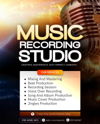 Black Music Recording Studio Instagram Portrait Video template