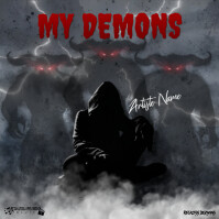 Black  My Demons Album Cover template