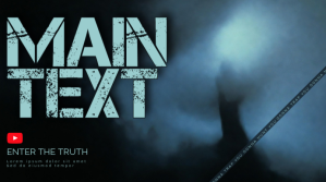 Black Mystery Thriller YouTube Thumbnail template