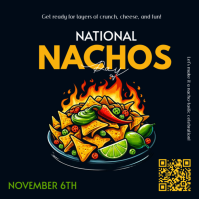 Black National Nachos Day Instagram Post template