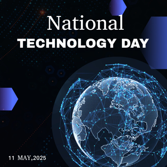 Black National Technology Day Instagram Post 2025 Template | PosterMyWall