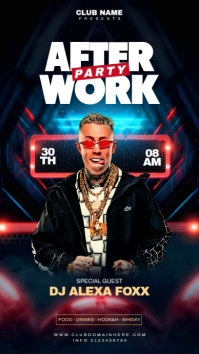 Noir After Work Party História do Instagram Template