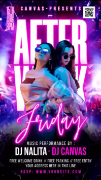 Negro After Work Party Instagram na Kuwento Template