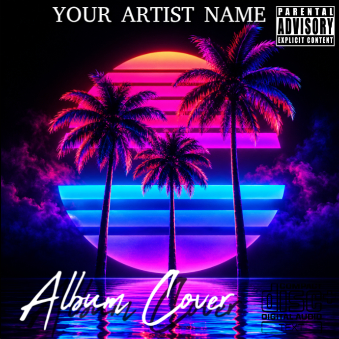 Black Album Cover Album Covers Template | PosterMyWall