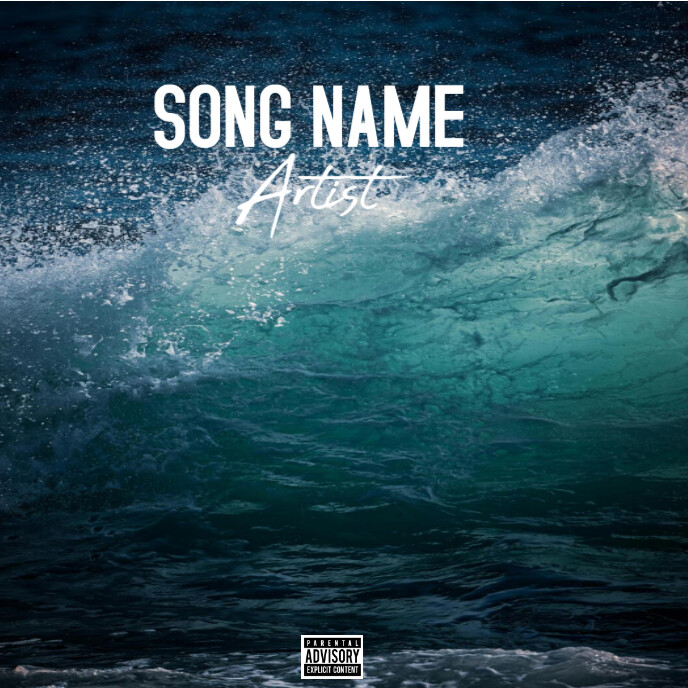 Black Neon Album Cover Album Cover template