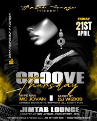 Black Neon Ballers Friday Night Party Instagram Portrait template