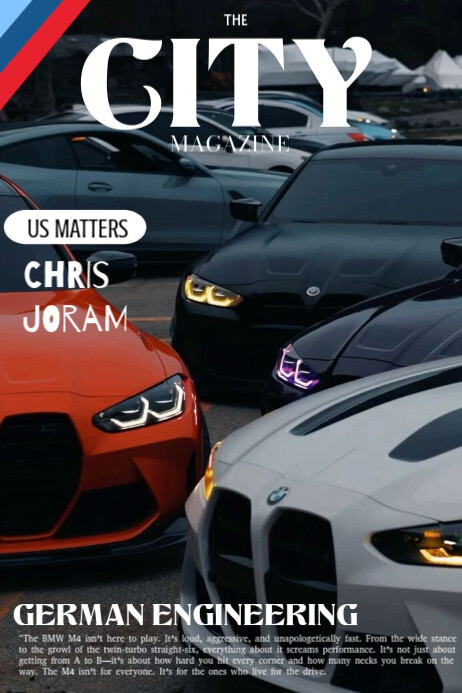 Black Neon Bmw M4 Competition: Limited Special Edition Poster. Poster template