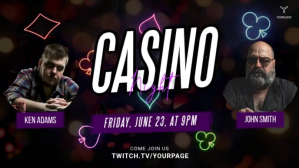 Black Neon Casino event Facebook Cover Video Film w tle na Facebooka (16:9) template