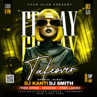 Schwarz Club DJ Event Message Instagram Template
