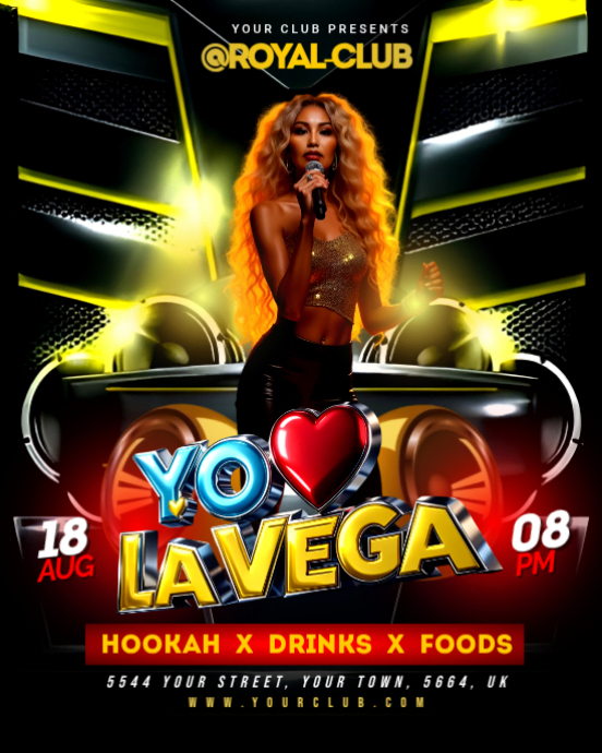 Club Event Instagram Portrait Template | PosterMyWall