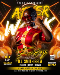 Black Neon Club Event Instagram Portrait Video template
