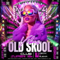 Black Club Event Instagram-bericht Template