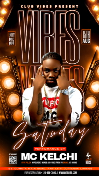 Black Neon Club Event Instagram Story template