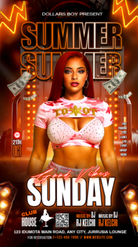 Black Neon Club Event Instagram Story template