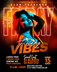 Black Neon Club Event Promotion Instagram Portrait template