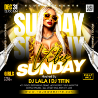 Black Neon Club Event Promotion Instagram Post template