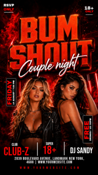 Czarny Club Night Event Instagram Story Template