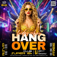 Sort Club Party Сообщение Instagram Template