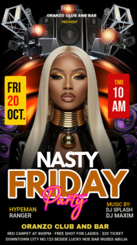 Negro Nightclub Party Instagram 快拍 Template