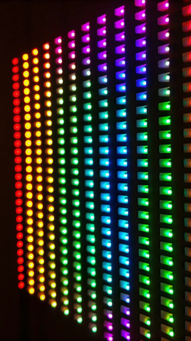 Black Neon Colorful Led Matrix Light Pattern Instagram Story template