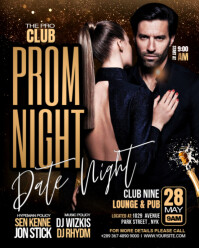 Black Neon Couple Night Dance Party Template Instagram Portrait