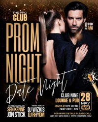 Black Neon Couple Night Dance Party Template Instagram Portrait