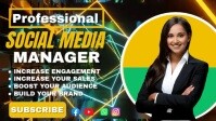 Black Neon Elite Social Media Manager Promo Youtube Thumbnail template