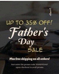 Black Neon Fathers Day Sale 2026 Instagram Portrait template