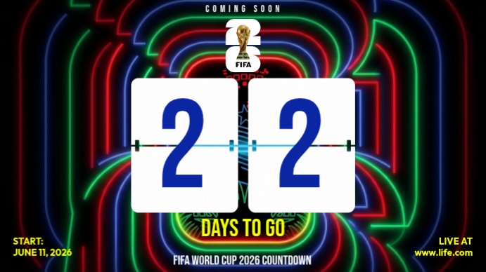 Fifa World Cup Countdown Template | PosterMyWall