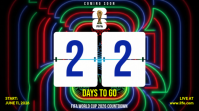 Black Neon FIFA World Cup Countdown Digital Display template